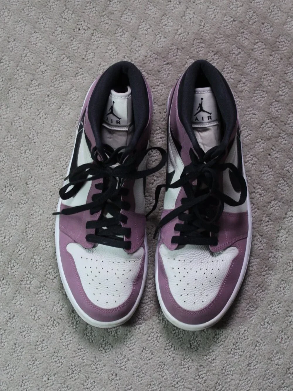 Women's Size 12 Air Jordan 1 Mid SE 'Berry Pink' with COA